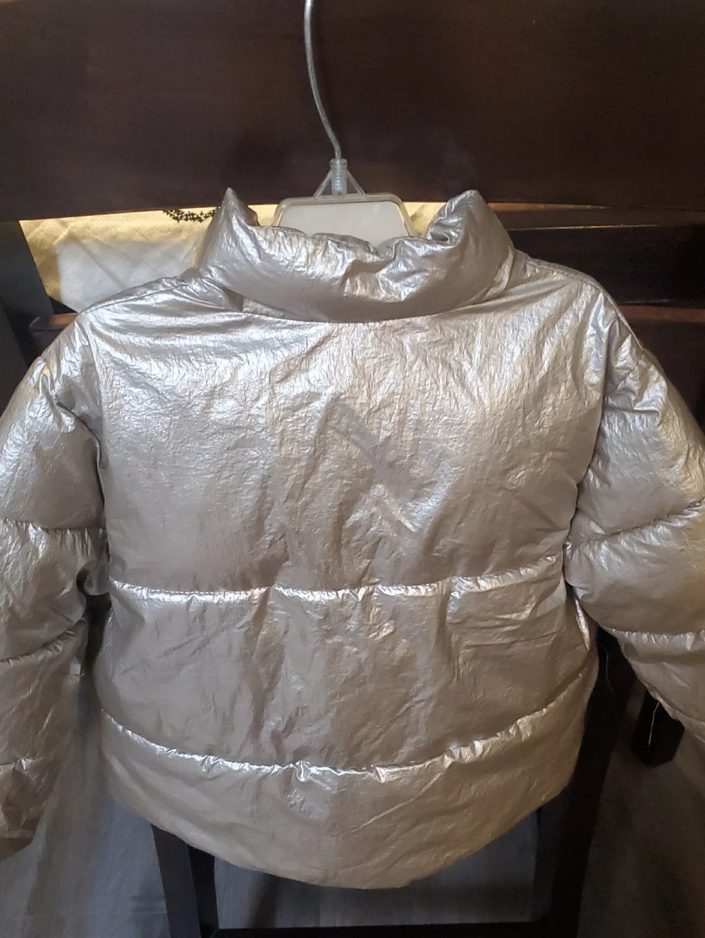 Zara Metallic Gold Puffer Jacket for Kidsize 3-4 Years